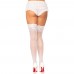 Leg Avenue Stay Up Sheer Thigh Hold Ups White  UK 8 to 14