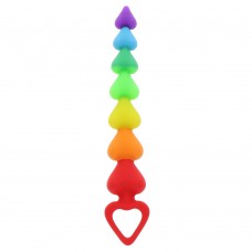 ToyJoy Rainbow Heart Anal Beads