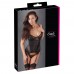 Cottelli Black Basque Suspender Set