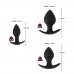 Black Velvet Silicone Three Piece Anal Training Set