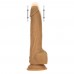 Naked Attraction 9 Inch Thrusting Dildo Caramel