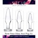 Dosha 3 Piece Glass Anal Plug Kit