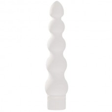 White Nights 7 Inch Ribbed Anal Vibrator