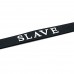 Black Silicone Slave Collar