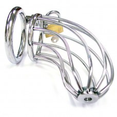 Rouge Stainless Steel Chasity Cock Cage With Padlock